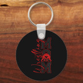 Women Wrestling Mom Funny Wrestle Wrestler Mothers Schlüsselanhänger (Vorderseite)