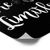 Women You Are Limitless Amazing Motivational  Poster (Ecke)