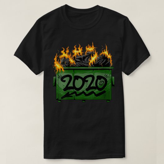 Womens 2020 Dumpster Fire Funny Meme Worst Year Ev T-Shirt (Design vorne)