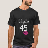 Womens 45th Birthday Gift for Her Chapter 45 Years T-Shirt (Vorderseite)