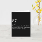 Womens 67 Definition Meme V-neck Karte (Gelbe Blume)