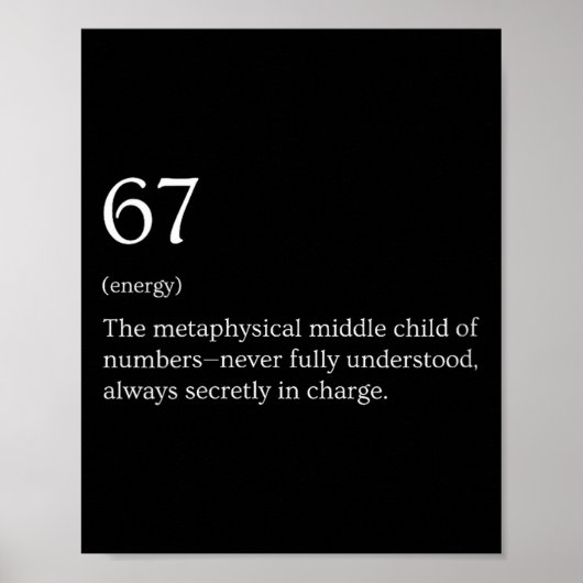 Womens 67 Definition Meme V-neck  Poster (Vorne)