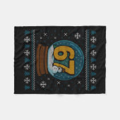 Womens 67 Meme Snow Globe Christmas Ugly Sweater X Fleecedecke (Vorderseite (Horizontal))