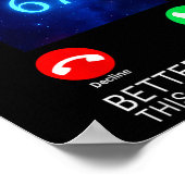 Womens 67 Meme The Universe Is Calling V-neck Poster (Ecke)