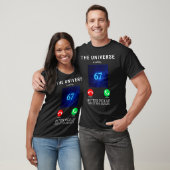 Womens 67 Meme The Universe Is Calling V-neck  T-Shirt (Unisex)