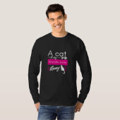 Womens A Cat A Day Keeps The Doctor Away Cat Mem T-Shirt (Vorne ganz)