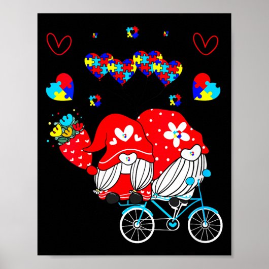 Womens Accept Understand Love Autism Awareness Gno Poster (Vorne)