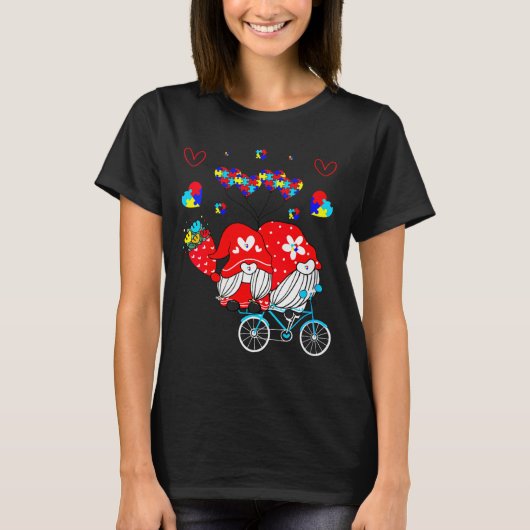Womens Accept Understand Love Autism Awareness Gno T-Shirt (Vorderseite)
