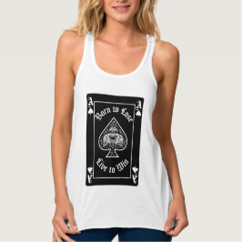 Women's Ace of Spades Black Playing Card Tshirt