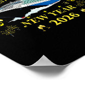 Womens Adventure Awaits – Welcome 2026 V-neck Poster (Ecke)