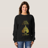Womens alarm ulock Ihre Zukunft wird mit Sweatshirt (Vorne ganz)