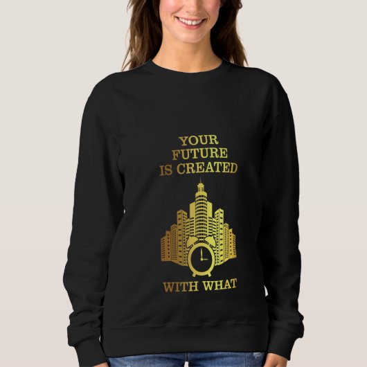 Womens alarm ulock Ihre Zukunft wird mit Sweatshirt (Vorderseite)