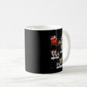Womens Alaskan Malamute Dog Santa Sleigh Flying Fu Kaffeetasse (VorderseiteRechts)