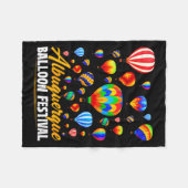 Womens Albuquerque Hot Air Balloon Festival Balloo Fleecedecke (Vorderseite (Horizontal))