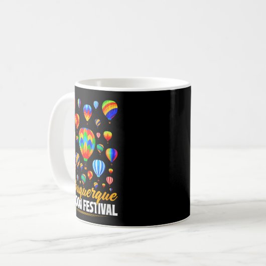 Womens Albuquerque Hot Air Balloon Festival Balloo Kaffeetasse (Vorderseite Links)