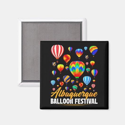 Womens Albuquerque Hot Air Balloon Festival Balloo Magnet (Vorderseite/Rückseite)