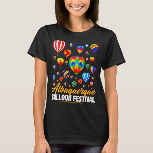 Womens Albuquerque Hot Air Balloon Festival Balloo T-Shirt (Vorderseite)