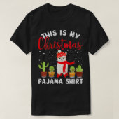 Womens Alpaca Christmas Pajama Geschenk Pajamas Xm T-Shirt (Design vorne)