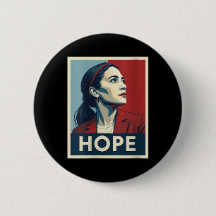 Womens Aoc Alexandria Ocasio Cortez 2028 für Presi Button
