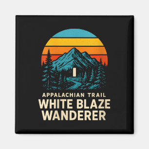 Womens Appalachian Trail White Blaze Wanderer Retr Magnet