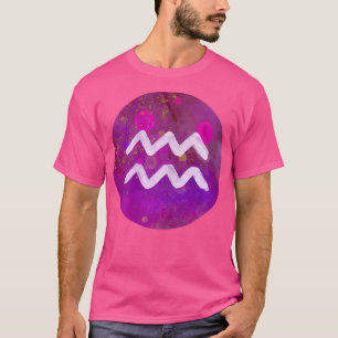 Womens Aquarius Zodiac Horoskop Astrologie T - Shi T-Shirt