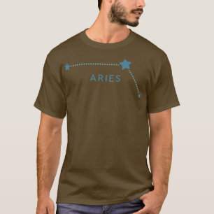 Womens Aries Zodiac Horoskop Astrologie Backprint T-Shirt