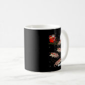 Womens Armadillo Santa Sleigh Flying Funny Magical Kaffeetasse (VorderseiteRechts)