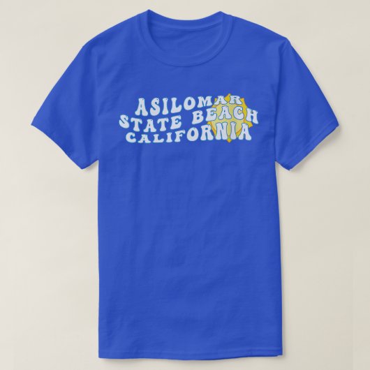 Womens Asilomar Staat Beach California CA Retro Wa T-Shirt (Design vorne)