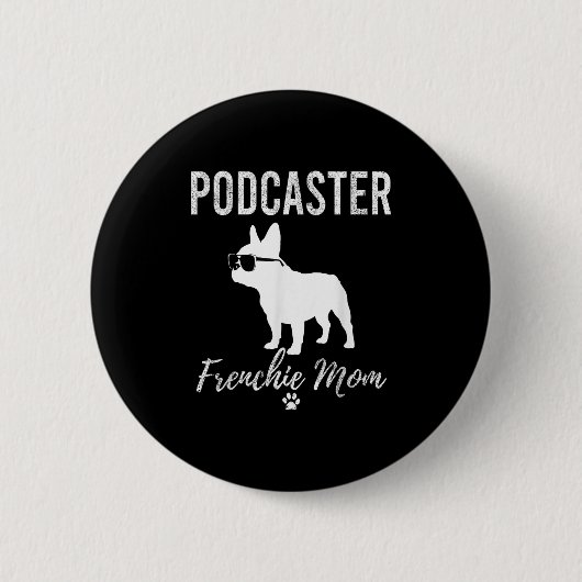 Womens Aster Frenchie Mama Shirt Funny Dog Lover G Button (Vorderseite)