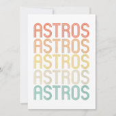 Womens Astros  Einladung (Vorderseite)