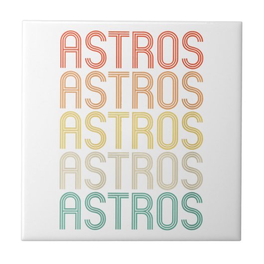 Womens Astros Fliese (Vorderseite)