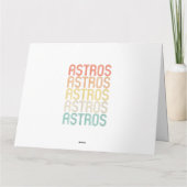Womens Astros Karte (Rückseite)