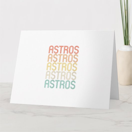 Womens Astros Karte (Vorderseite)