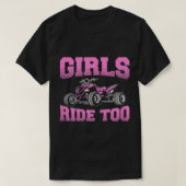 Womens ATV Funny Four Wheeler Quad Bike Girls Ride T-Shirt (Design vorne)