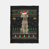 Womens Australian Cattle Dog Ugly Christmas Sweate Fleecedecke (Vorderseite)