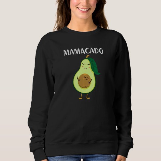 Womens Avocado Mama Avocado Mom Avocado Sweatshirt (Vorderseite)