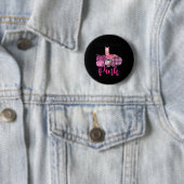 Womens Awareness Lama Im Oktober tragen wir Pink B Button (Beispiel)