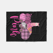 Womens Awareness Lama Im Oktober tragen wir Pink B Fleecedecke (Vorderseite (Horizontal))