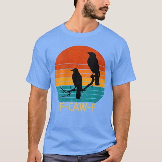Womens awF Black Bird Crow Funny Bird Cawing Grung T-Shirt (Vorderseite)
