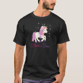 Womens  Bachelorette Party Unicorn Bride's Team T-Shirt (Vorderseite)