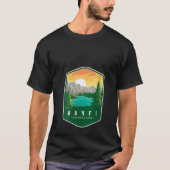 Womens Banff National Park V Neck T-Shirt (Vorderseite)