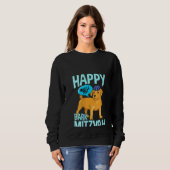 Womens Bark Mitzvah Dog Funny jwish Bar Mitzvah H Sweatshirt (Vorne ganz)