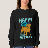 Womens Bark Mitzvah Dog Funny jwish Bar Mitzvah H Sweatshirt (Vorderseite)