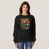 Womens Barrel Racing Rodeo Geboren zu Rennen gezwu Sweatshirt (Vorne ganz)