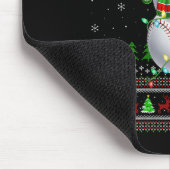 Womens Baseball Snowman Ugly Christmas Sweaters Sr Mousepad (Ecke)