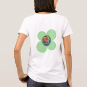 Womens Basic T - Shirt Blume (Rückseite)
