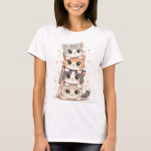 Women's Basic T-Shirt cats (Vorderseite)