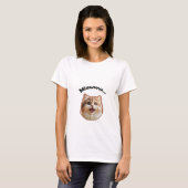 Womens Basic T - Shirt Miaw Cat (Vorne ganz)