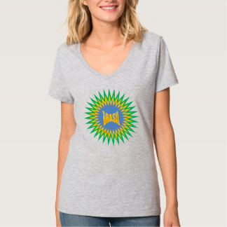 Women's Basic V-Neck T-Shirt SUN BRASIL