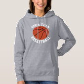 Womens Basketball Custom Team/Player/Jersey-Nummer Hoodie (Vorderseite)